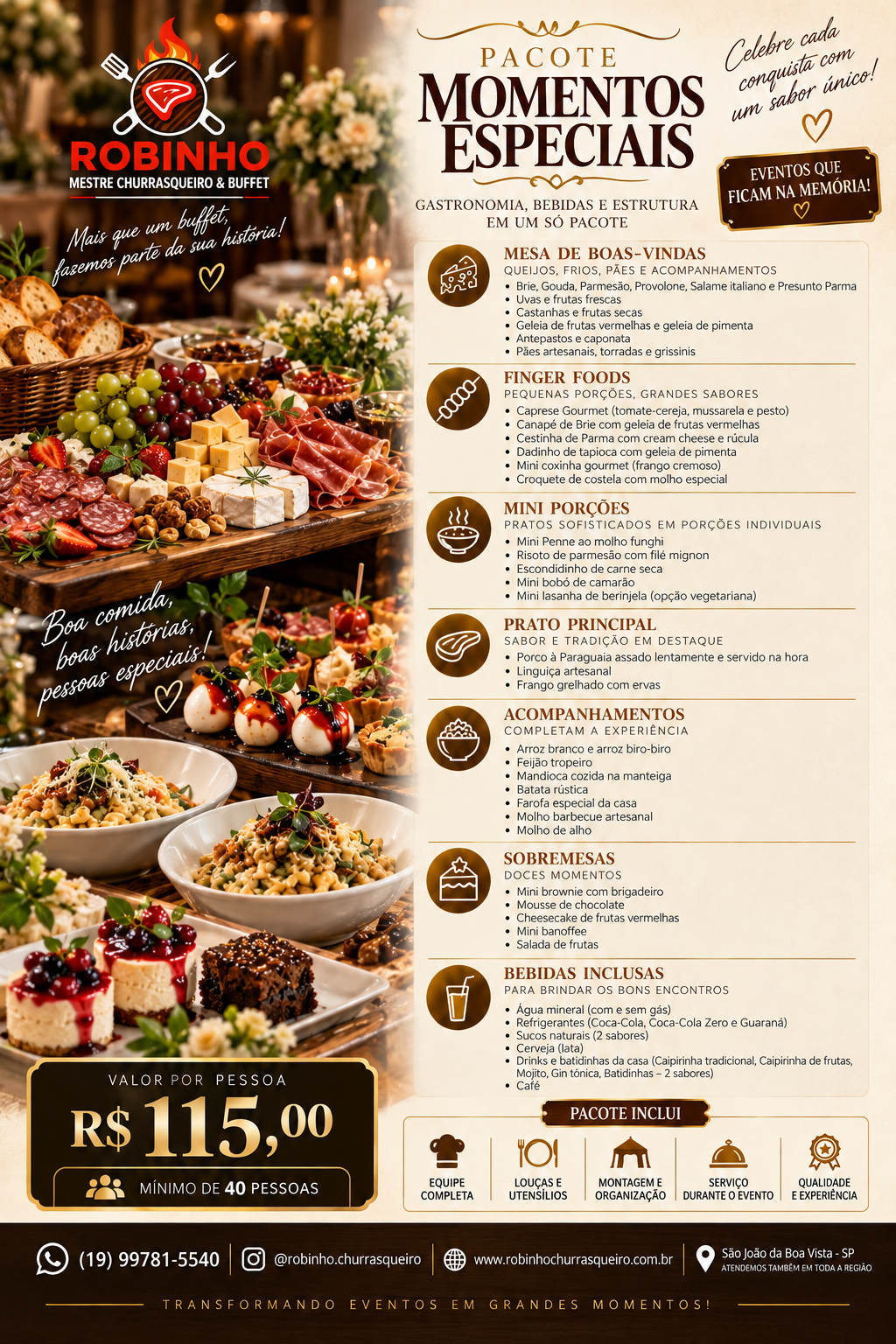 Momentos Especiais — Buffet Completo